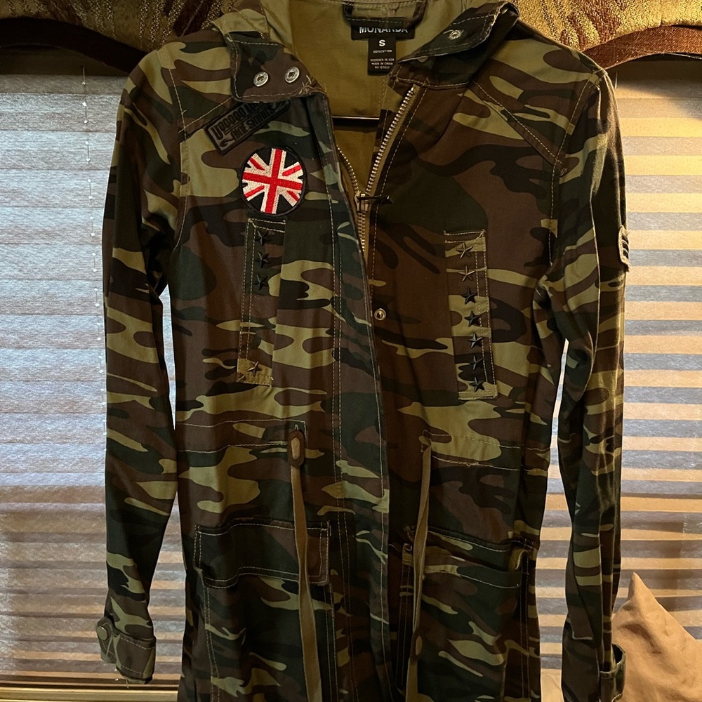 Camouflage Jacket with Patches